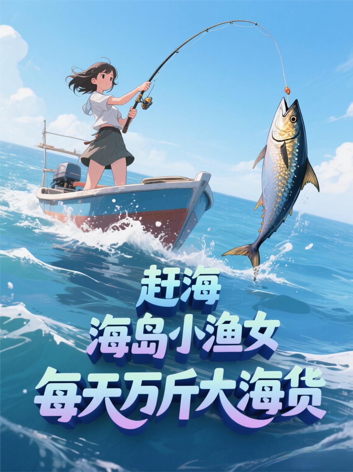 赶海海岛小渔女从掉金枪鱼开始