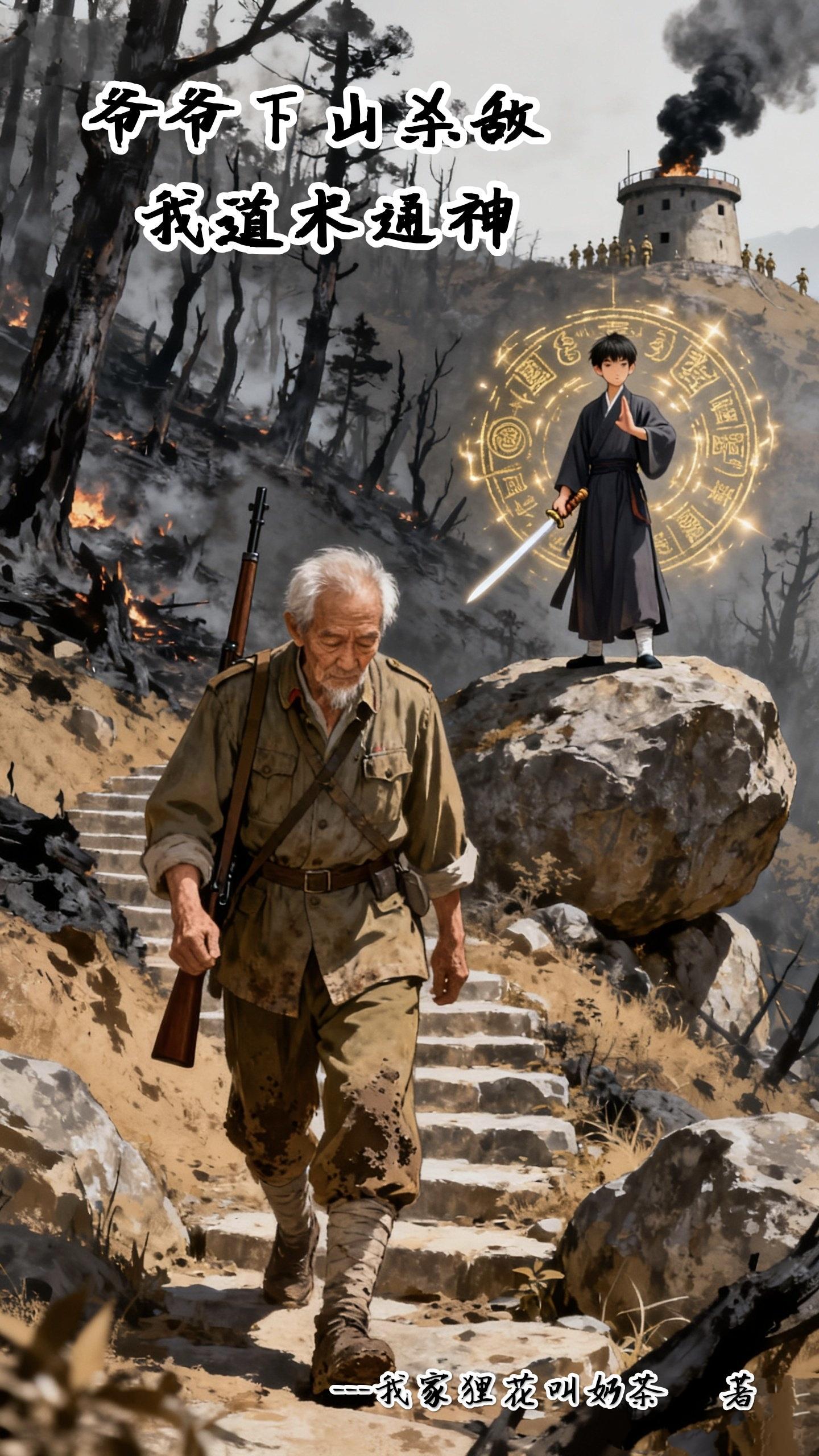 爷爷带她下山的
